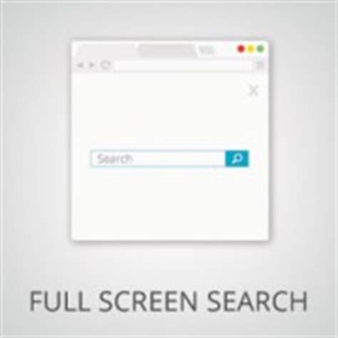 add  full screen search overlay  wordpress