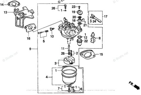 honda engine gcv carburetor diagram