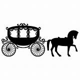 Carriage Silhouette Wagon Buggy Princesas Carruajes Funeral Dibujos Carriages Pumpkin Clipground Caballos Carrage Carruaje sketch template