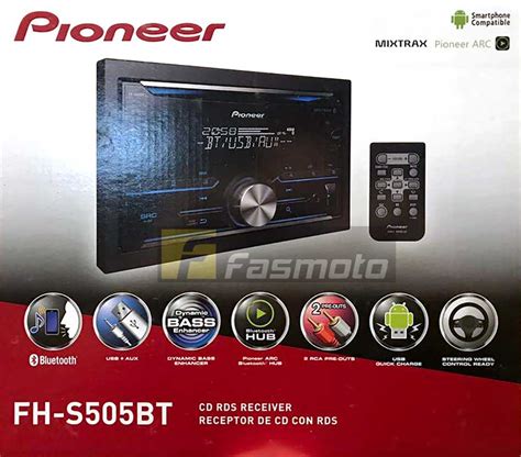 pioneer fh sbt double din bluetooth cd usb aux  car radio mixtrax audiotech  fasmoto