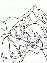 Heidi Coloring Pages sketch template