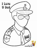 Coloring Fathers Pages Dad Policeman Father Printable Yescoloring Boss Big sketch template