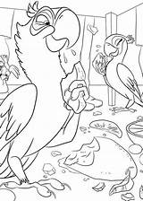 Jewel Rio Coloring Pages Movie Blu Eating Getdrawings Drawing sketch template
