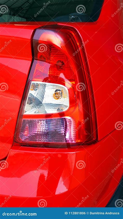 red car light stock photo image  light fast asphalt