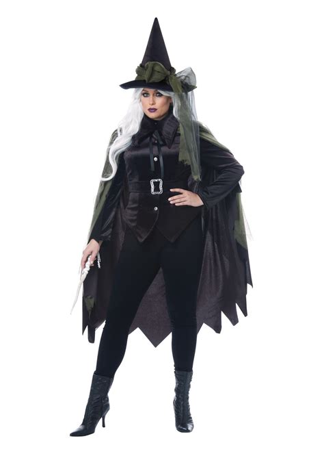 gothic dark witch women plus size witch costumes