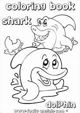 Shark Requin Anglais Facile Dolphin Dauphin Apprendre Exercices Colorier sketch template