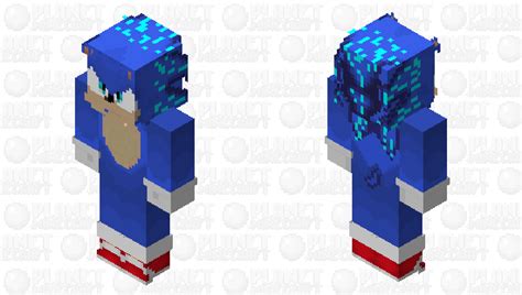 charged sonic minecraft skin