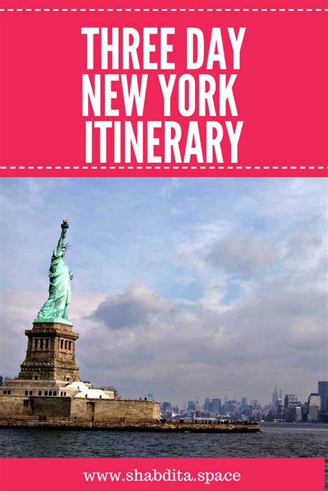 Three Day New York Itinerary For First Time Tourists