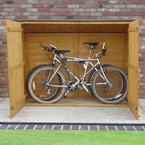 pent wooden garden bike storage shed ft  ft cannock gates