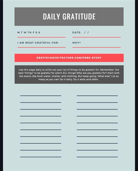 printable gratitude journal instant  worksheets library