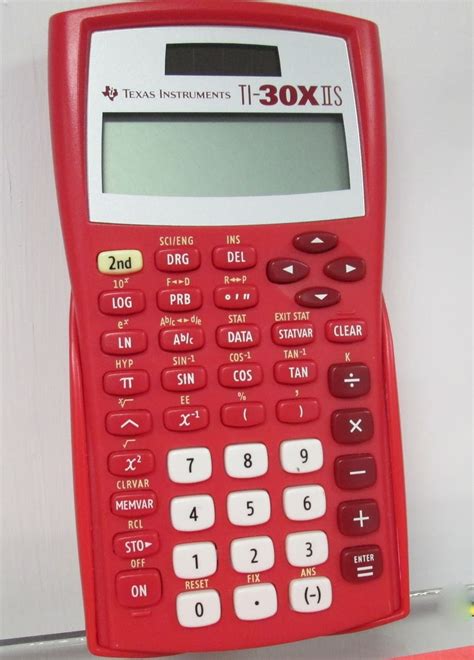 texas instruments ti  iis scientific calculator red calculators