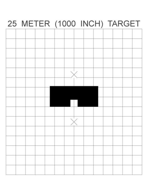 25 Meter Canadian Bullseye Zero Target Ar15
