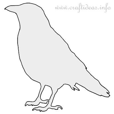 craft template   crow silhouette