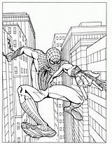 Coloring Spiderman Kids Painting Printable Games Pages sketch template