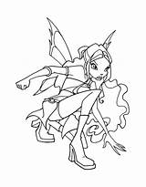 Coloring Winx Pages Layla Girls Musa Season sketch template