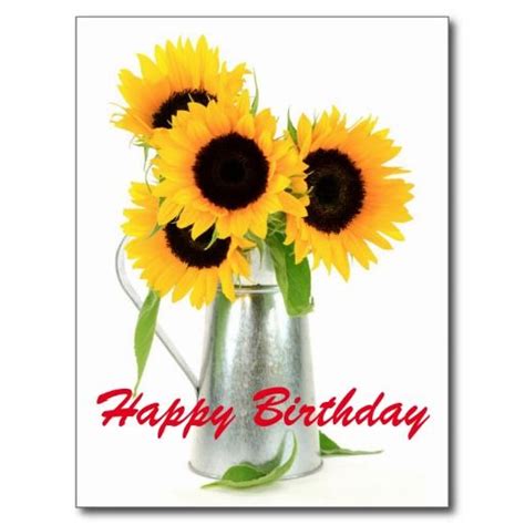 happy birthday wishes sunflowers regan schubert