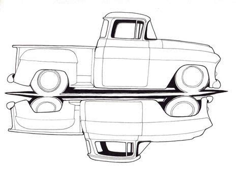 chevy truck drawings chevy trucks truck coloring pages  trucks