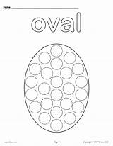 Oval Coloring Worksheets Pages Worksheet Shapes Tracing Cutting Dot Shape Dauber Printable Do Painting Bingo Ovals sketch template
