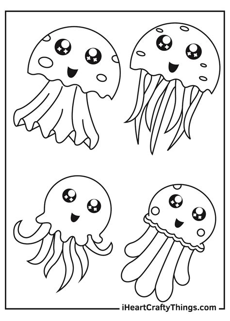 jellyfish coloring pages updated