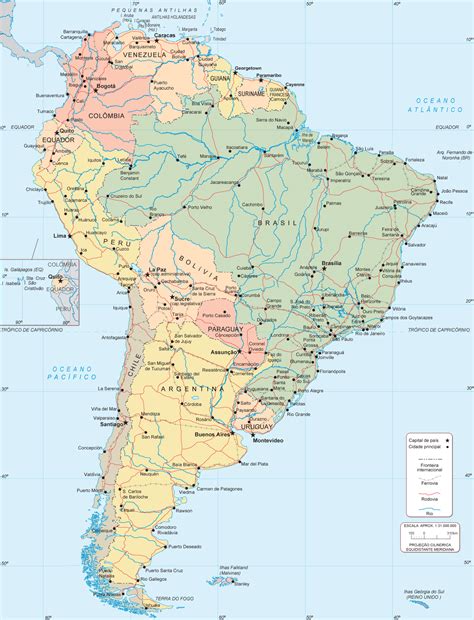 mapa america latina politico
