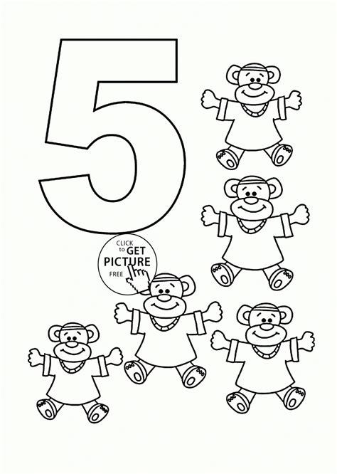 printable number coloring pages  kids number coloring pages