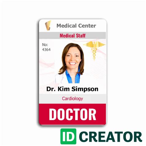 child id card template  luxury medical id card template templates