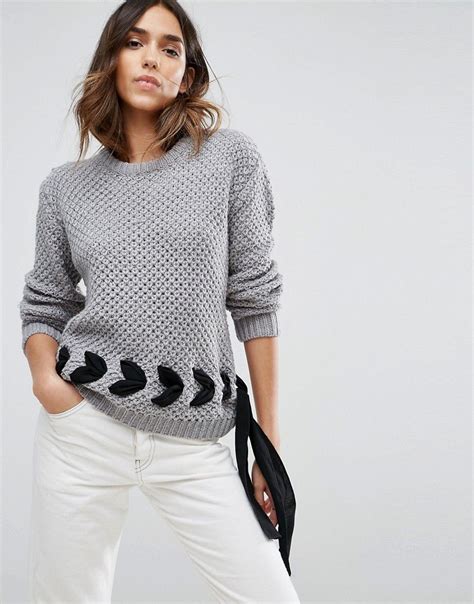 asoss knit pullover  click   details worldwide shipping asos jumper