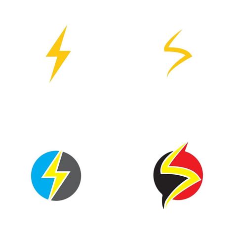 lightning logo  vector template  vector art  vecteezy