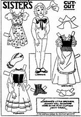 Sister Comic Paper 1934 Kid Dolls Strip February sketch template