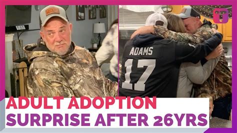 stepdad cries as he s handed adult adoption papers after 26 years youtube