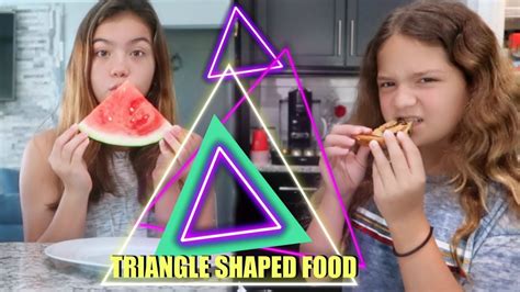 We Only Ate Triangle Shaped Food For 24 Hours Sister Forever Youtube