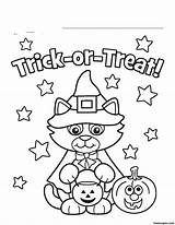 Coloring Halloween Pages Happy Printable Popular sketch template