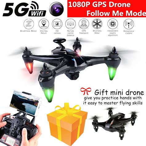 rc drone gps follow  drones  camera hd p fpv quadcopter brushless drone min