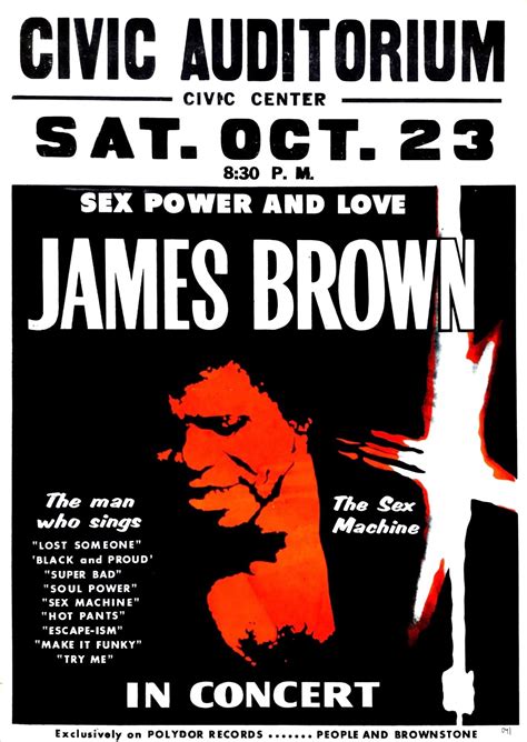 James Brown Double Size 1971 Boxing Style Concert Poster