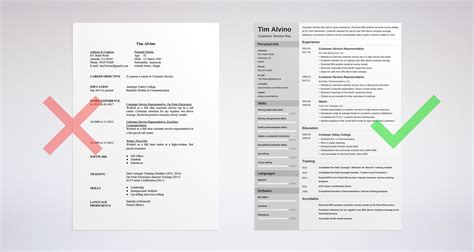email  resume    job examples