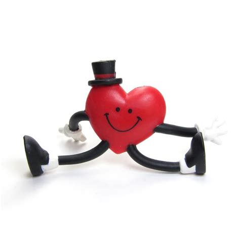 valentine s day pin vintage hallmark heart with bendable