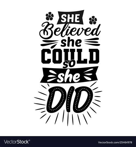 she believed she could so she did royalty free vector image