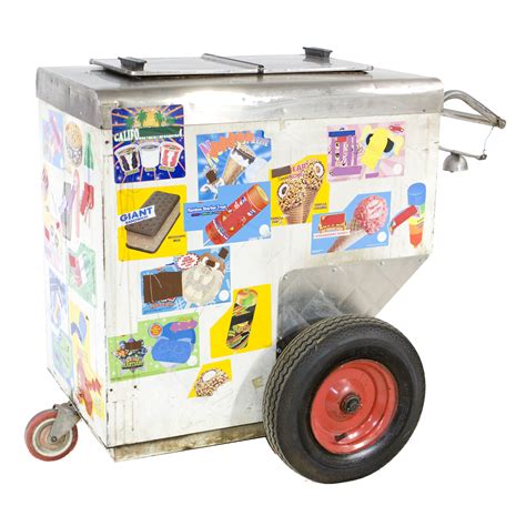 Ice Cream Push Cart W Red Wheels Air Designs