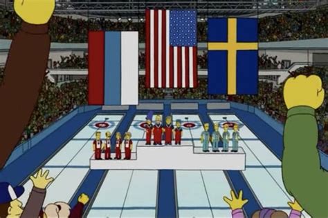 the simpsons somehow predicted the outcome of the men s curling final at the 2018 winter