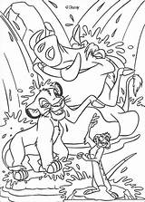 Coloring Hakuna Matata Pages Getcolorings Lion sketch template