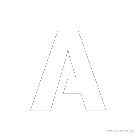 large printable alphabet letter stencils  uppercase style
