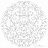Celtic Coloring Pages Knotwork Getcolorings Knot sketch template
