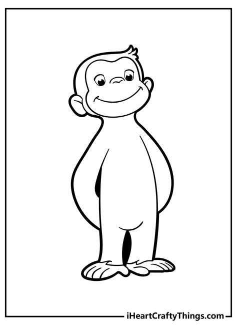curious george printable coloring pages home design ideas