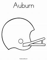 Auburn Coloringhome Twistynoodle Helmet sketch template
