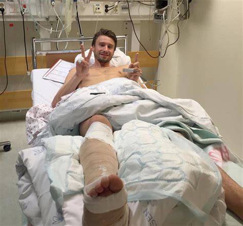norwegian fourth division player receives instant medical care   leg broken  doctor