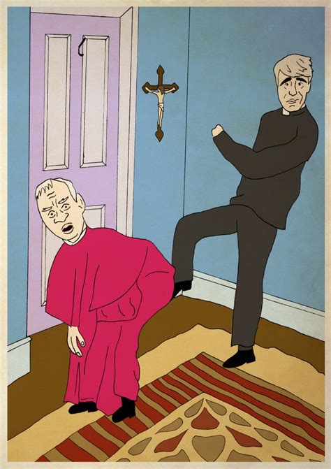 Father Ted Kicking Bishop Brennan Up The Arse A4 Print Etsy Uk