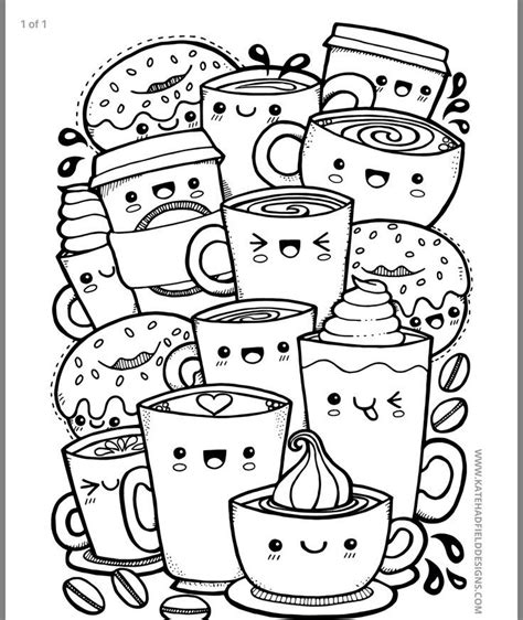 kawaii coloring page  kids cute doodle art doddle art doodle art