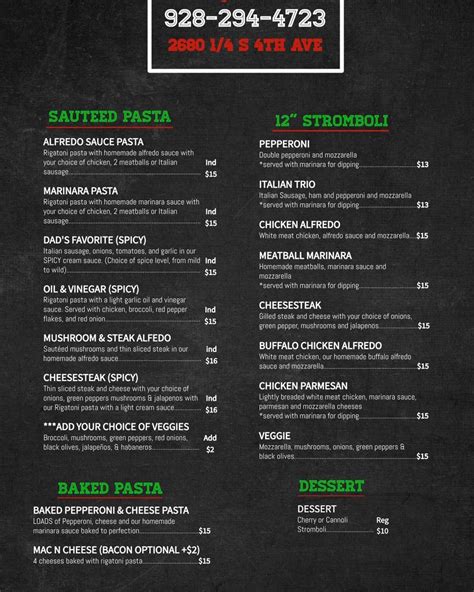 angry italian updated menu lots added    pages