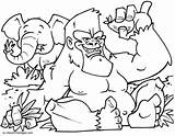 Gorilla Silverback Coloring Getdrawings Pages sketch template