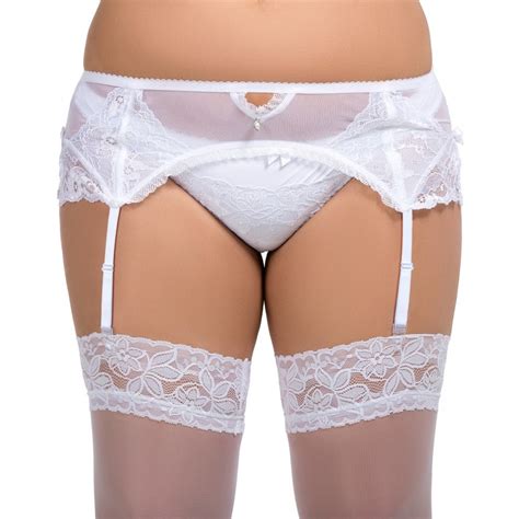 058 garter belt white s 8xl